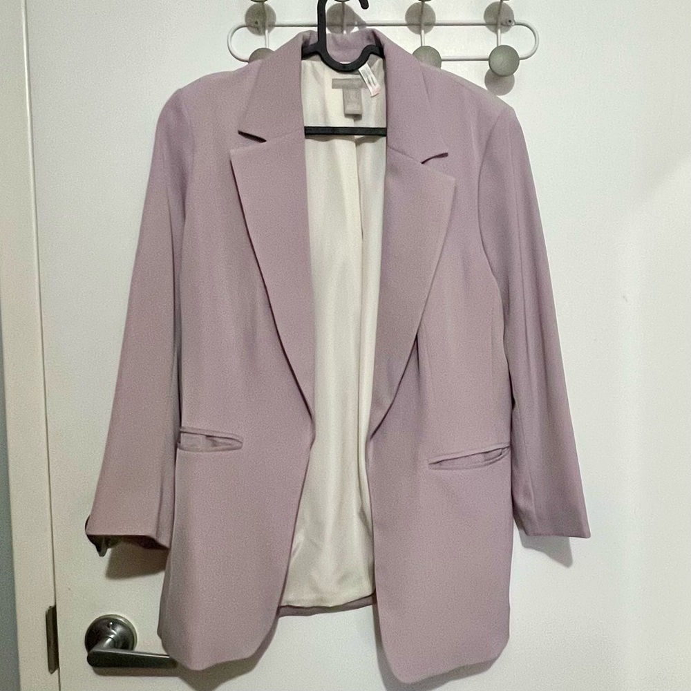 Muted lavender blazer